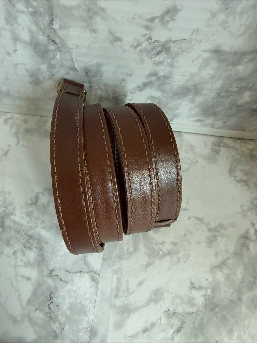 Burberry Brown Leather Crossbody Strap